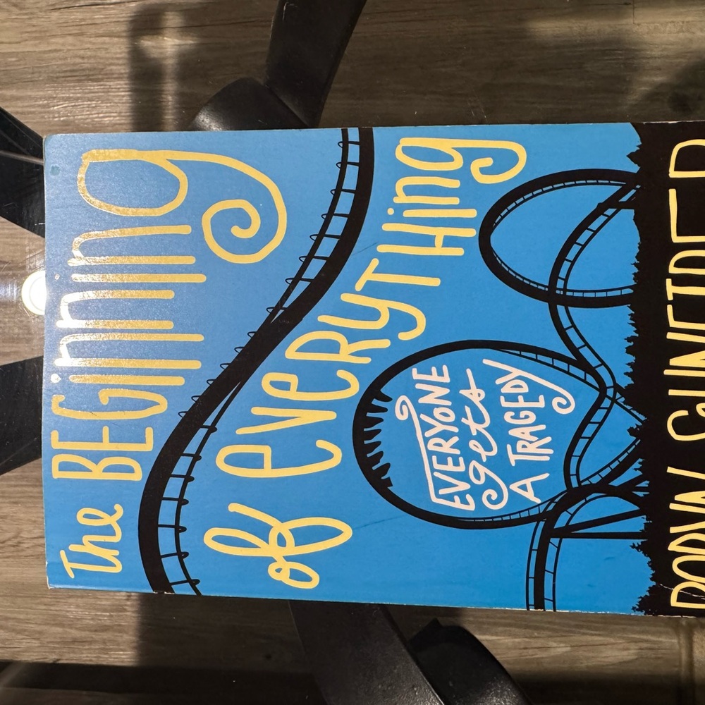The Beginning of Everything - Bright Blue & Yellow Book Cover